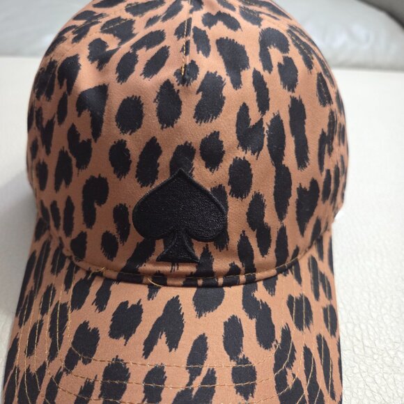 Kate Spade Women's Leopard Print Baseball Cap - Picture 2 of 6